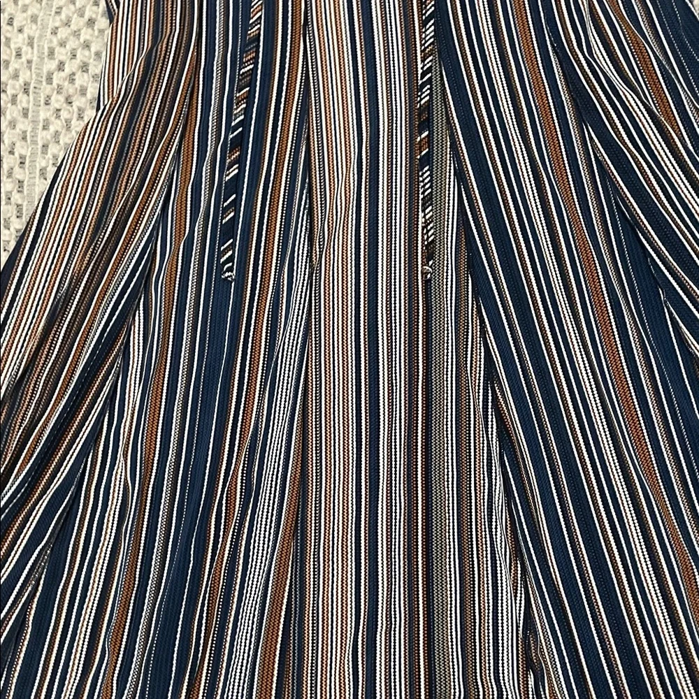 Sami & Jo Boho Striped Dress XL, Bell Sleeve Swing Dress, Festival Cottagecore - Picture 3 of 5